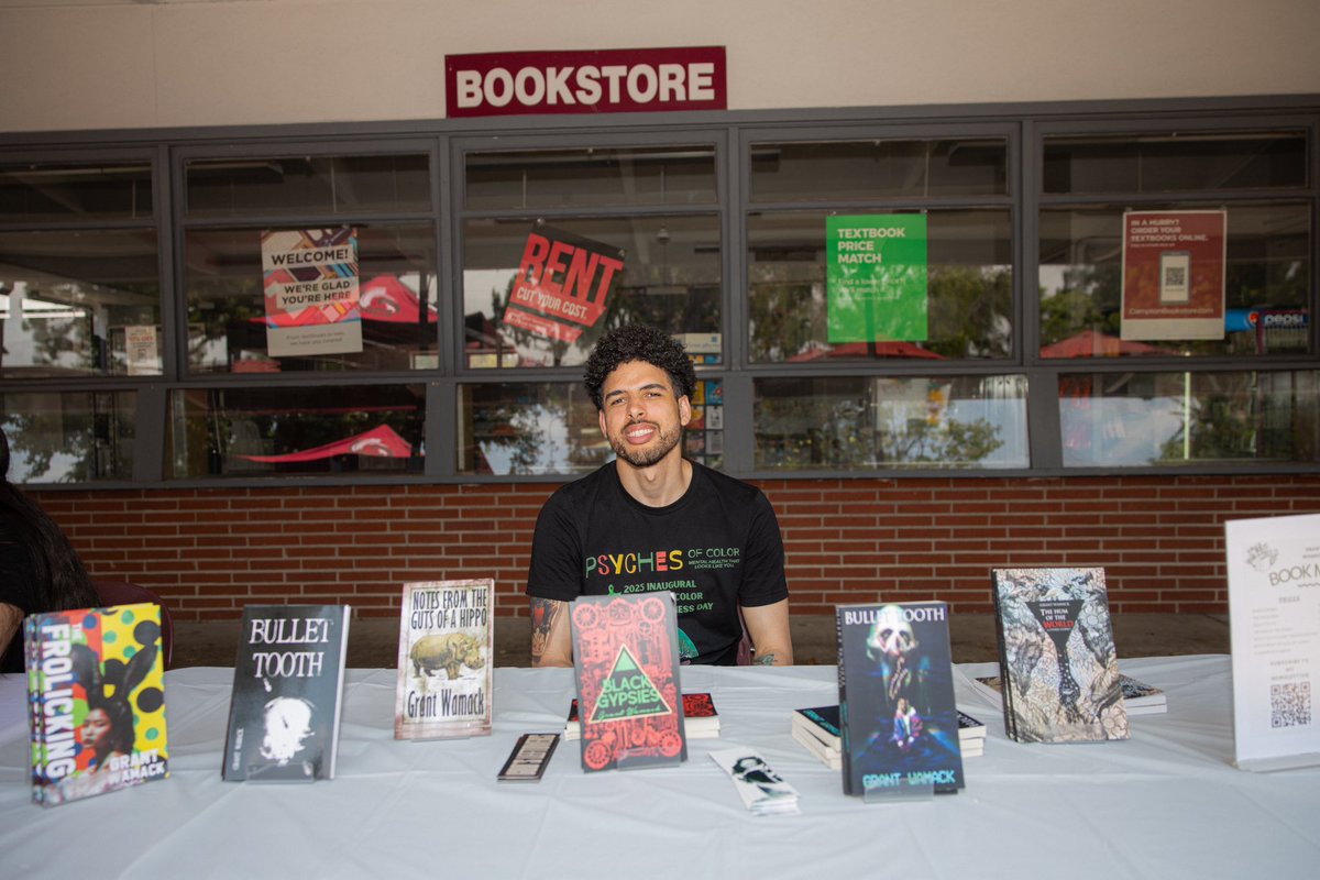 Back in my element, slinging books. Shoutout to Psyches of Color for letting me table at their Inaugural Psyches of Color Mental Wellness Day 🧨