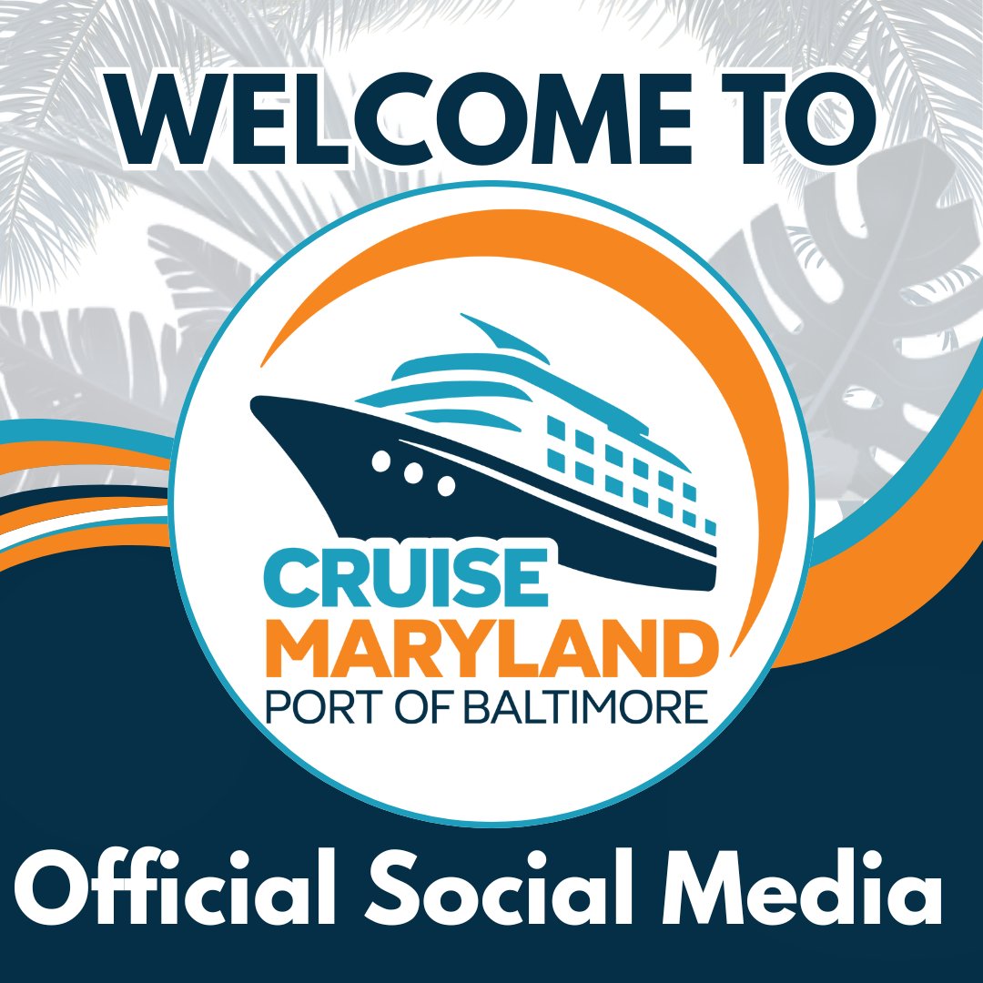 New logo and colors, welcome to the new Cruise Maryland X page! 🚢

Stay updated with all things related to cruising from the Port of Baltimore right here.  

Your next adventure awaits with Cruise Maryland!