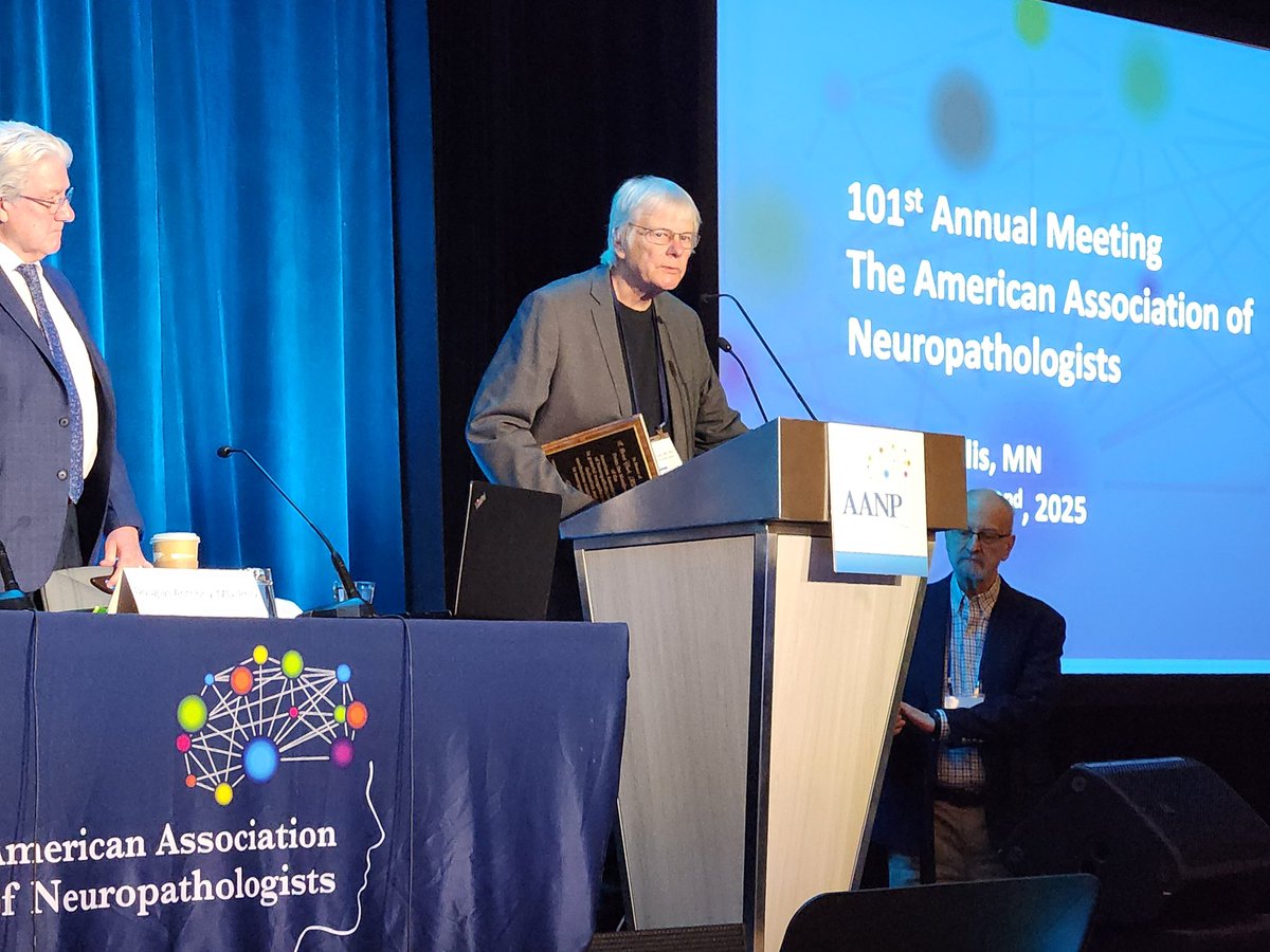 Dr Brent Clark of <a href="/umnmedschool/">UMN Medical School</a> received the prestigious Meritorious Award at this year's American Association of Neuropathologists Annual Meeting. Well deserved! #neuro #UMNproud <a href="/UMNLabMedPath/">UMN Laboratory Medicine and Pathology</a>