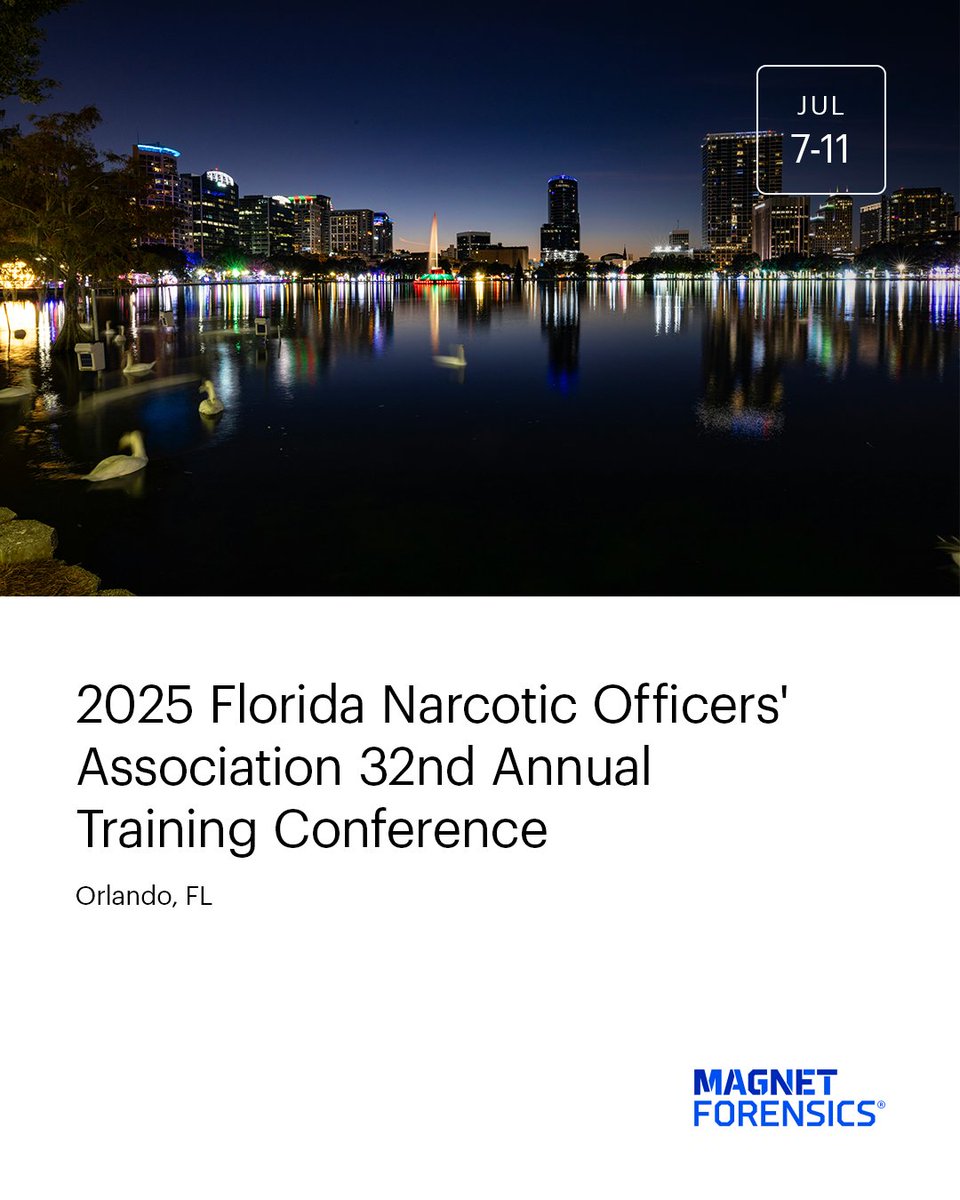 We're coming to Orlando for the 2025 Florida Narcotic Officers' Association 32nd Annual Training Conference on July 7-11! If you're heading to the event, find us to learn more about how we're helping teams collaborate on #DigitalInvestigations. fnoa.org/event-5935183