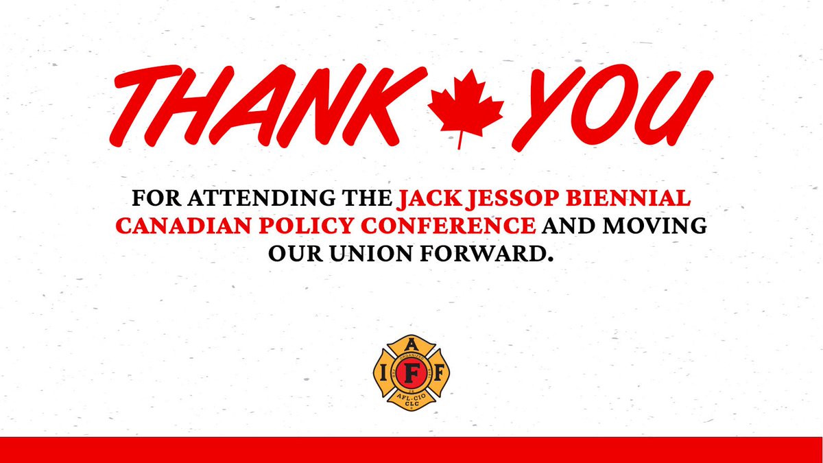 Thank you to all the delegates and speakers who made our #IAFFCdnPolicy25 a success! 🙌 

Wishing everyone safe travels home. 🇨🇦