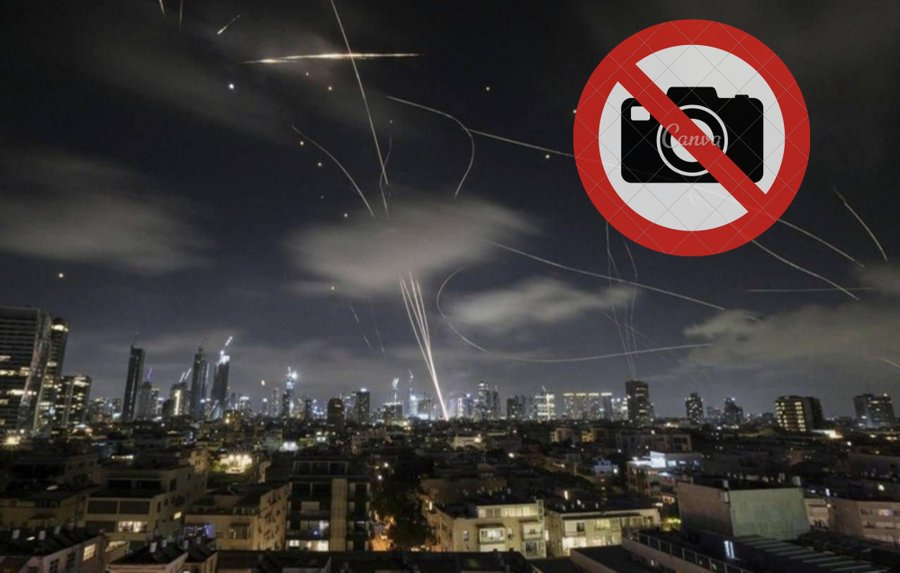 ATENÇÃO!! O exército de Israel invadiu um quarto de hotel em Haifa e roubou o equipamento de jornalistas que filmavam os mísseis do Irã!!

Israel também PROIBIU TODA A IMPRENSA de filmar os mísseis explodindo sem autorização e instituiu CENSURA em todo o país!

Mas a Globo não