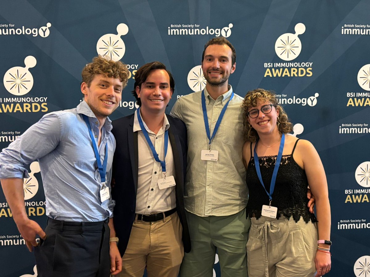 London Immunology (@london_immuno) on Twitter photo No prizes for our shortlisted LIG members, but we still had an amazing & inspiring night at the 2025 BSI Immunology Awards!
It means a lot to have our work shortlisted & celebrated ☺️
Thank you <a href="/britsocimm/">British Society for Immunology</a> 🙌
We will be bringing you more ECR-focused events soon! No prizes for our shortlisted LIG members, but we still had an amazing & inspiring night at the 2025 BSI Immunology Awards!
It means a lot to have our work shortlisted & celebrated ☺️
Thank you <a href="/britsocimm/">British Society for Immunology</a> 🙌
We will be bringing you more ECR-focused events soon!