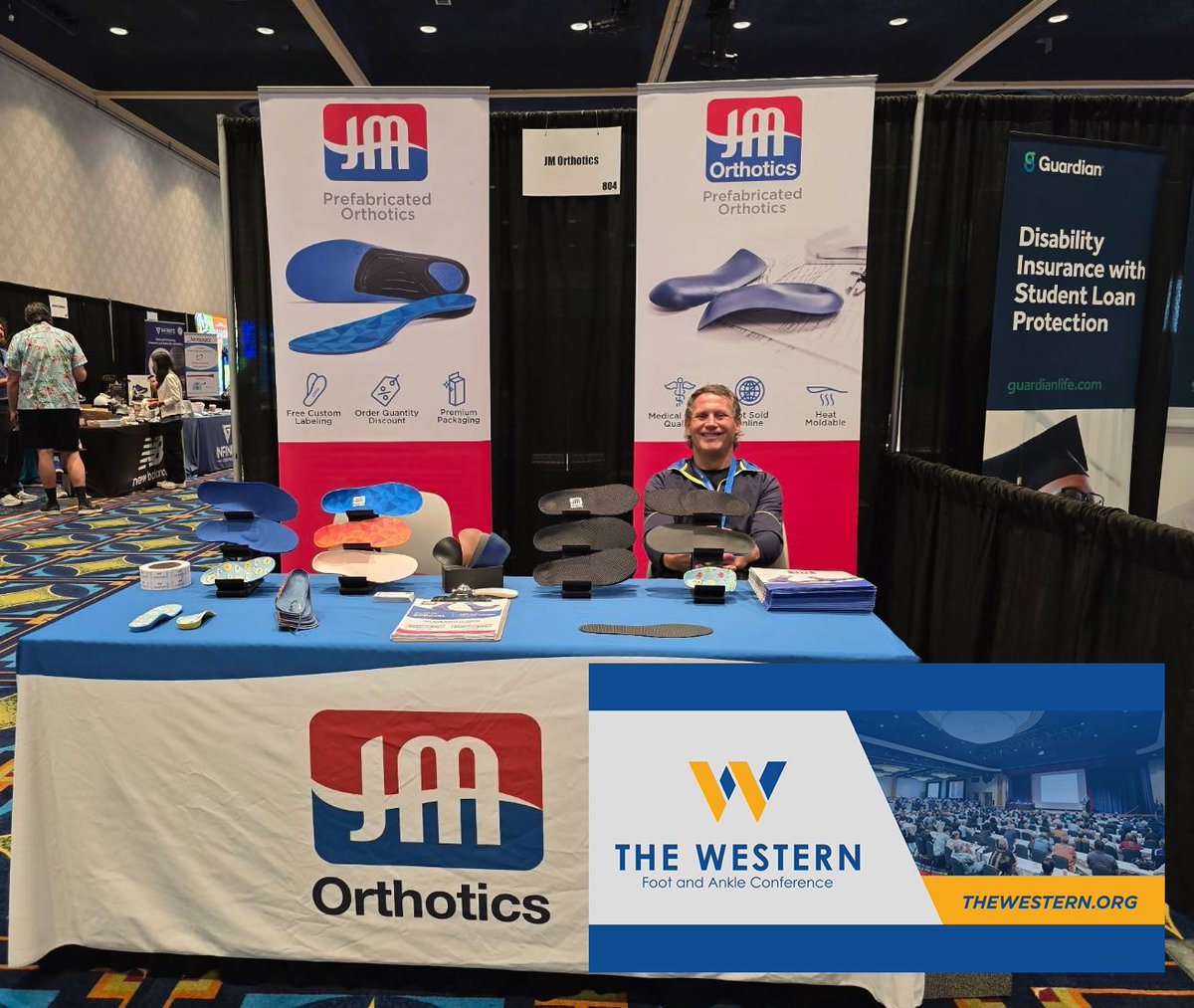 FDMMedical's tweet photo. 📣 We're having a great time at the #Western Foot &amp; Ankle Conference this weekend with our partner JM Orthotics! 👣

Stop by Booth #804 and see our exclusive prefab #orthotic specials—available only during the event!

https://t.co/Dlq6LoFFLO

#WesternFootAndAnkle #JMPrefab #DPM https://t.co/HELHjNKhyT