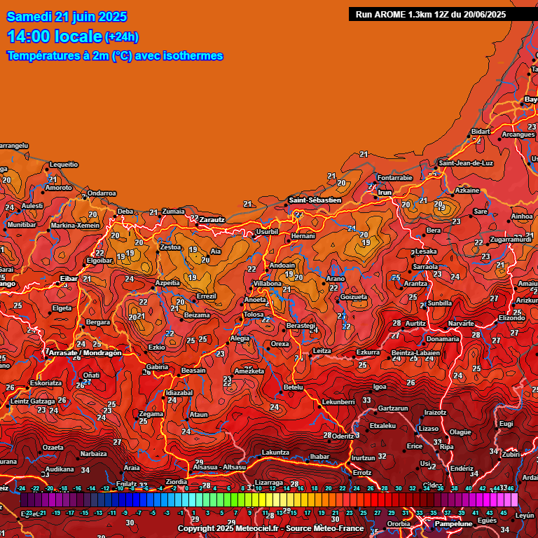 Sabado 21

Madrugada: ☀️  🌡️25/26º
Mañana: ⛅️🌥️ 
Tarde: 🌥️
Noche: 🌥️🌂

Por la Tarde Noche 🌩️ hay bajaprobabilidad de tormentas 

🌡️📈: 25/26º 📉:  18/19º