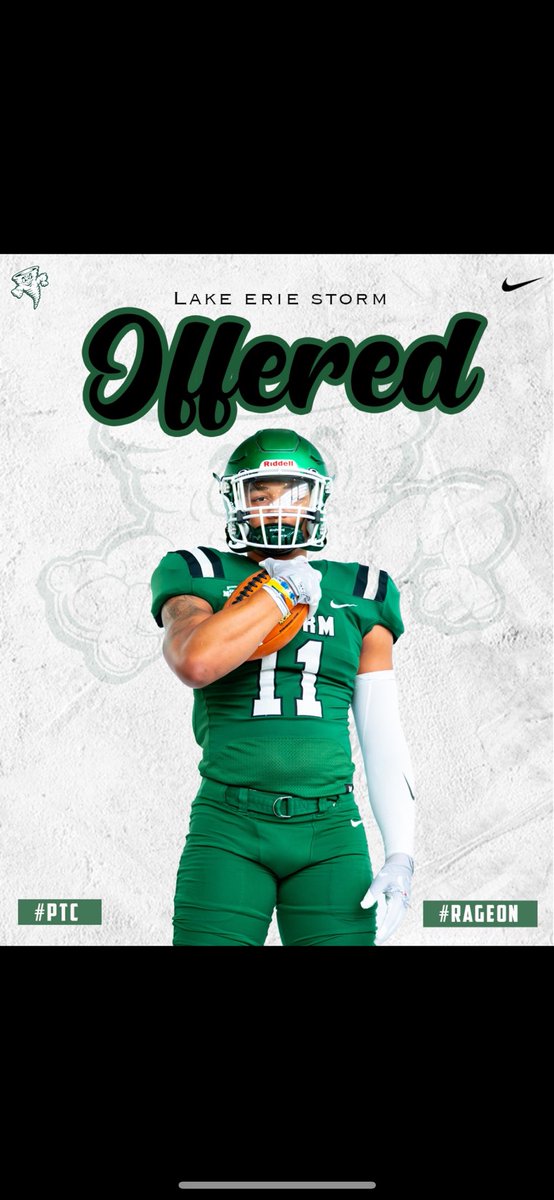 Tyler Hale (@tylerhale2026) on Twitter photo After a great call with <a href="/CoachCRobertson/">CJ Robertson ~ OC</a> I’m blessed to receive an offer from Lake Erie College!🟩⬜️ #AGTG #GOSTORM <a href="/BigBlueFB/">Hamilton Football</a> <a href="/Coach_Goolsby/">Mike Goolsby</a> After a great call with <a href="/CoachCRobertson/">CJ Robertson ~ OC</a> I’m blessed to receive an offer from Lake Erie College!🟩⬜️ #AGTG #GOSTORM <a href="/BigBlueFB/">Hamilton Football</a> <a href="/Coach_Goolsby/">Mike Goolsby</a>