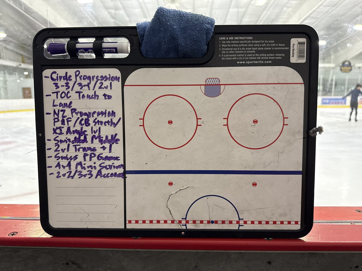 Hitting the ice for the first session of ID Camp…