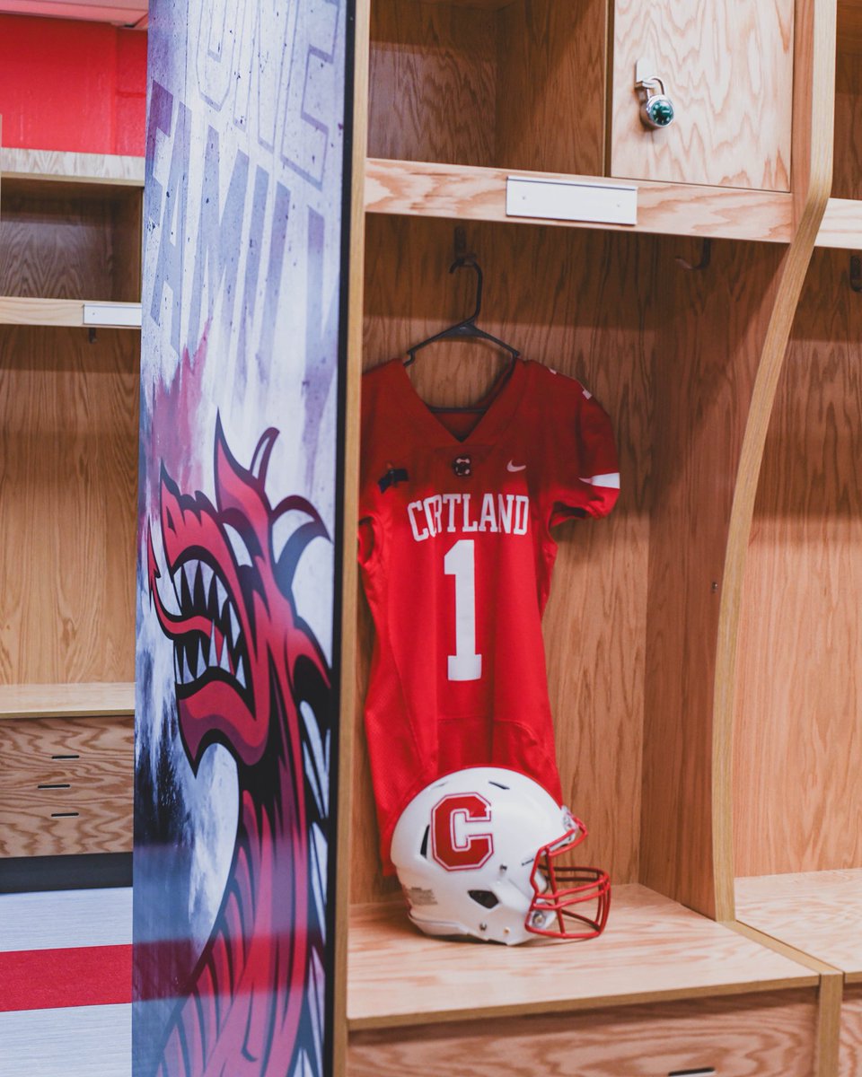 Feature Fridays kick off with Facility Friday! The Michael J. Cappeto Team Room is a special place our football student-athletes call home year-round. Take a look for yourself — go Red Dragons! #DragonRising