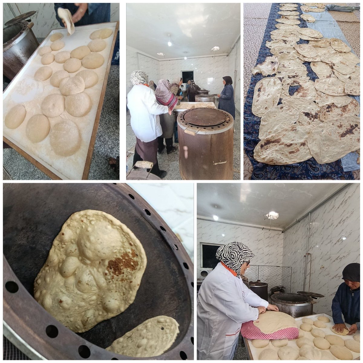 این روزا هر کسی یه جوری داره به بقیه کمک میکنه
این خانوما هم نون پخت میکنن و بین مسافرایی که تو شهرشون توقف میکنن توزیع میکنن ..