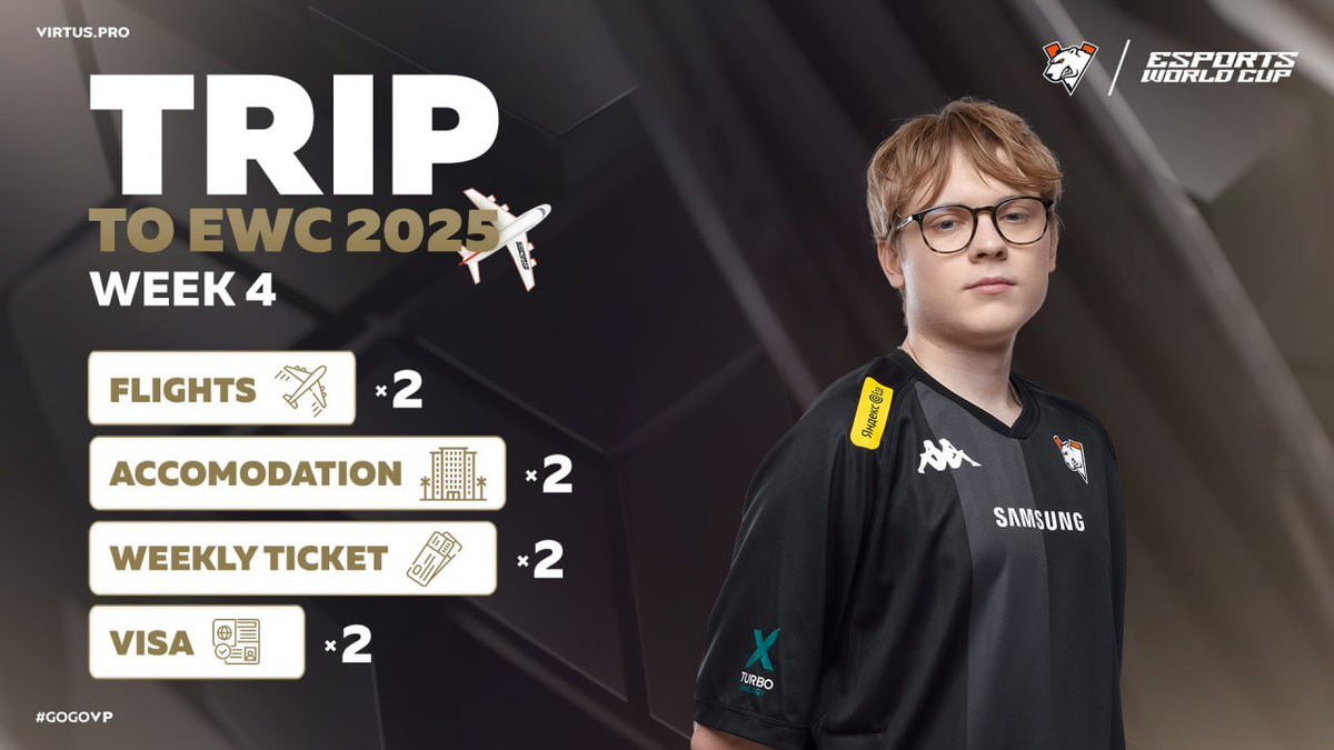 sHockWave (@shockwaveow) on Twitter photo ๐ฅ YOUR TICKET TO RIYADH โ WEEK 4 GIVEAWAY ๐ฅ
Weโve got everything sorted: round-trip flights, comfy hotel, EWC tickets, and visa.
Wanna win? โ Just follow <a href="/virtuspro_OW2/">Virtus.pro Overwatch 2</a> and <a href="/sHockWaveOW/">sHockWave</a>
๐ 2 winners (1+1) โ each winner gets to bring a friend.
Winners are picked June 25th. ๐ฅ YOUR TICKET TO RIYADH โ WEEK 4 GIVEAWAY ๐ฅ
Weโve got everything sorted: round-trip flights, comfy hotel, EWC tickets, and visa.
Wanna win? โ Just follow <a href="/virtuspro_OW2/">Virtus.pro Overwatch 2</a> and <a href="/sHockWaveOW/">sHockWave</a>
๐ 2 winners (1+1) โ each winner gets to bring a friend.
Winners are picked June 25th.
