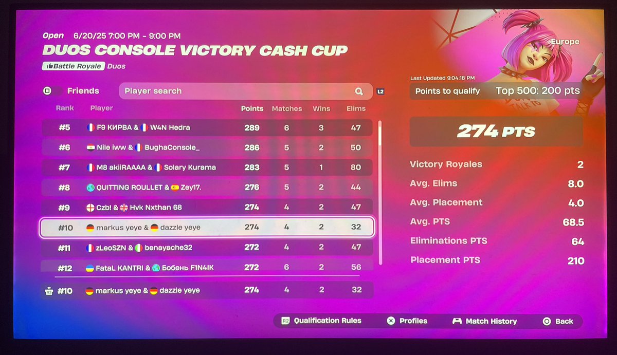 markusfnr's tweet image. Early qualed Duo VCC @dazzlefnr