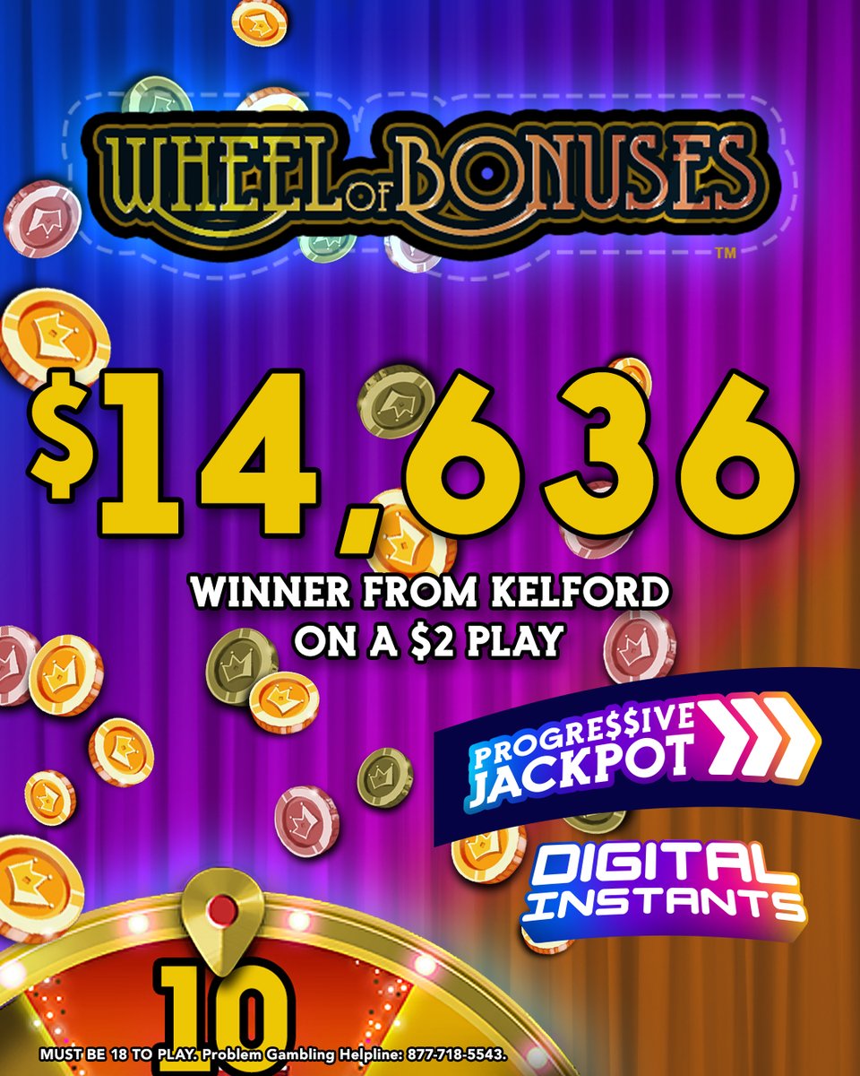 Congrats to this week's Digital Instants winners! A Trinity player won $12,606 on Multiplier Mania, a Burlington player won $25,000 on The Lamp, a Reidsville player won $25,000 on Fire &amp; Spice and a Kelford player won $14,636 on Wheel of Bonuses.