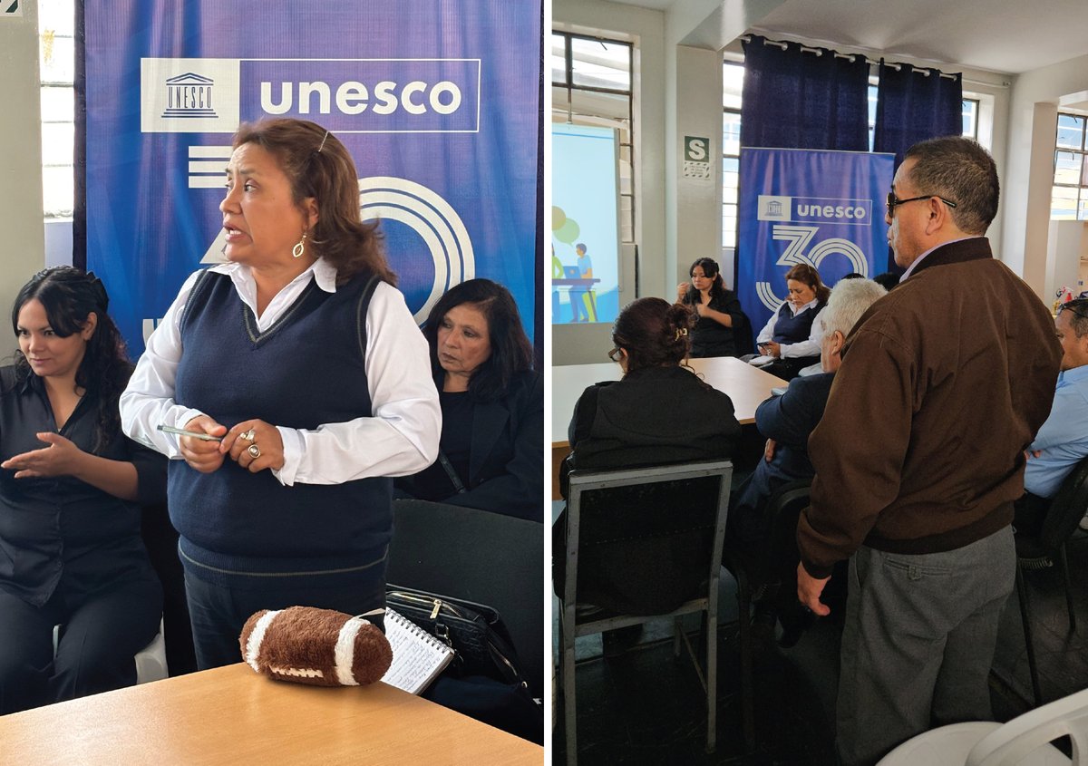 🤝Sostuvimos una mesa de trabajo con organizaciones de personas con discapacidad, CONADIS, directores de CETPRO y asociaciones de migrantes para recoger opiniones sobre herramientas para promover una educación técnica productiva inclusiva. 

¡Por una #EducaciónInclusiva! 💙📚