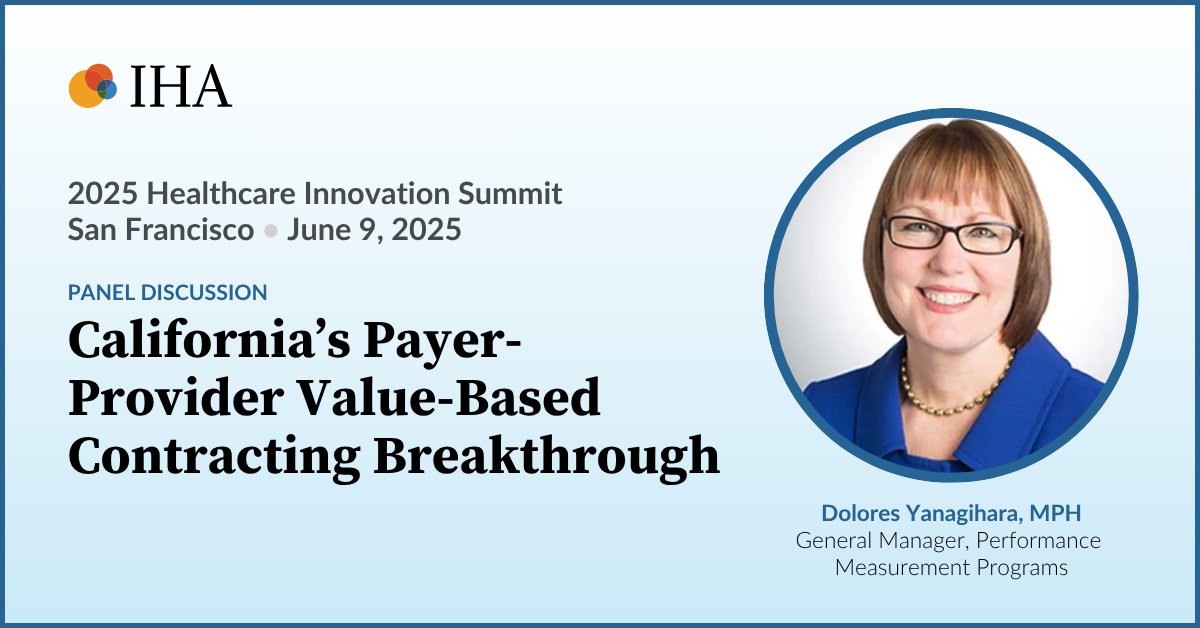 We were thrilled to participate in the 2025 Healthcare Innovation Summit in SF! Dolores Yanagihara, MPH, General Manager, Performance Measurement Programs, spoke on the CA Advanced Primary Care Initiative Payment Model Demonstration Project, its progress and lessons learned.