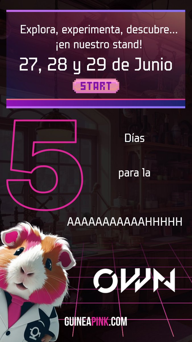 Quedan CINCO días (aaaaaaaaaaaaaaaahhhhhhh)🤭

Se viene stand, se vienen 1vs1, se viene gente con mira fina🎯

¿Estáis dentro? ¡Daros prisa que os queremos ver!

#BEPROUD🏳️‍🌈💜 #OWN