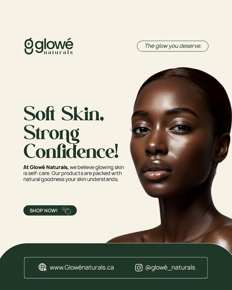 Baby_Comfy_'s tweet photo. Introducing Glowé Naturals🎉

Glowé is more than a skincare brand , it’s a movement that empowers you to feel confident in your own skin.

I had fun working on this, helped me improve in some areas too. I love the outcome of the colours. 

Share your thoughts
#needadesigner https://t.co/vMDBQnLhTr