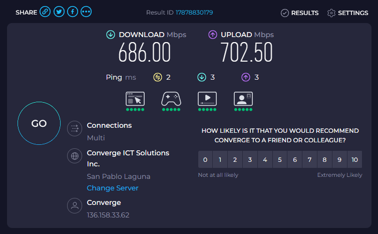 marcimallows's tweet photo. These speeds help with my work greatly. 🫡
#ConvergeFastestSpeedTestChallenge #ConvergeSpeedtestChallenge https://t.co/AmbpJ2BAcq