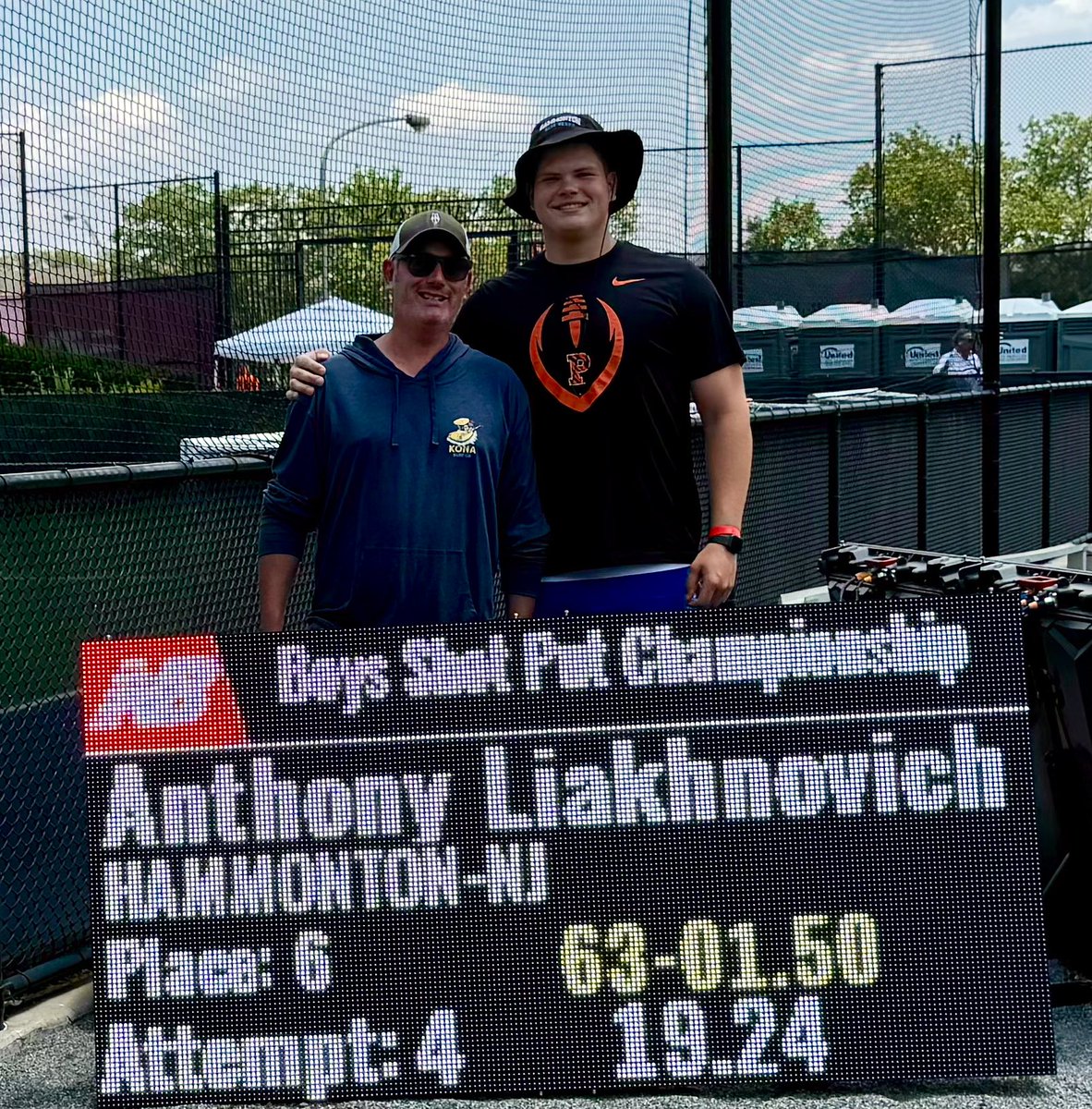 Hammonton Boys Track (@hammhsboystrack) on Twitter photo New Balance Nationals All American
💪🏼💪🏼💪🏼Senior Anthony Liakhnovich finishes out his Spring Shot Put season taking 6th w/ a throw of 63’ 1.5”🔥today at Franklin Field in Philly! This is Anthony’s 2nd All-American title & we couldn’t be prouder! Way to end your HHS career! 👏🏼👏🏼👏🏼 New Balance Nationals All American
💪🏼💪🏼💪🏼Senior Anthony Liakhnovich finishes out his Spring Shot Put season taking 6th w/ a throw of 63’ 1.5”🔥today at Franklin Field in Philly! This is Anthony’s 2nd All-American title & we couldn’t be prouder! Way to end your HHS career! 👏🏼👏🏼👏🏼
