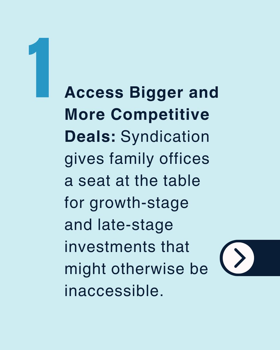 WalterGomez_'s tweet photo. Family office syndication is about more than just capital pooling. Swipe to see what it enables participants to do!

#FamilyOffice #PrivateCapital #SyndicatedDeals #CoInvestment #AlternativeInvestments #DealSourcing #AlphaHub https://t.co/mzm8sf9dfF