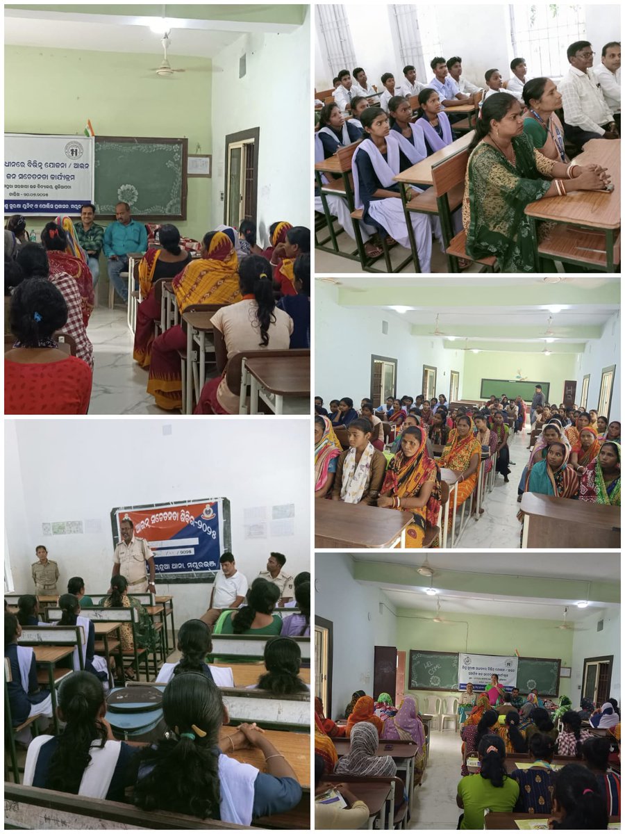 Suliapada Police and Chandua police conducted awareness programs at vill Dharampura under Mohabila GP and SSD High School, Chandua respectively about the prevention of Child Marriage &amp; protection of Children and sensitised the locals and students.

#NewCriminalLaws