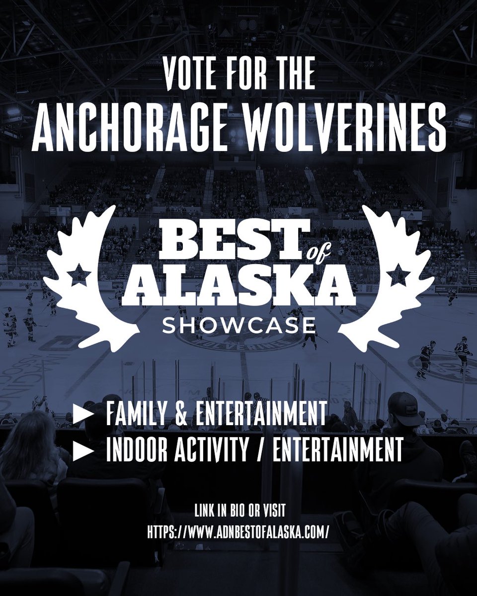 We’ve been nominated for the Best of Alaska Awards under family entertainment- indoor activity/entertainment! 

We’re asking all of Wolverines Nation to vote us in the final round … you can find the link in our bio or by visting —&gt;

adnbestofalaska.com/?fbclid=IwQ0xD…