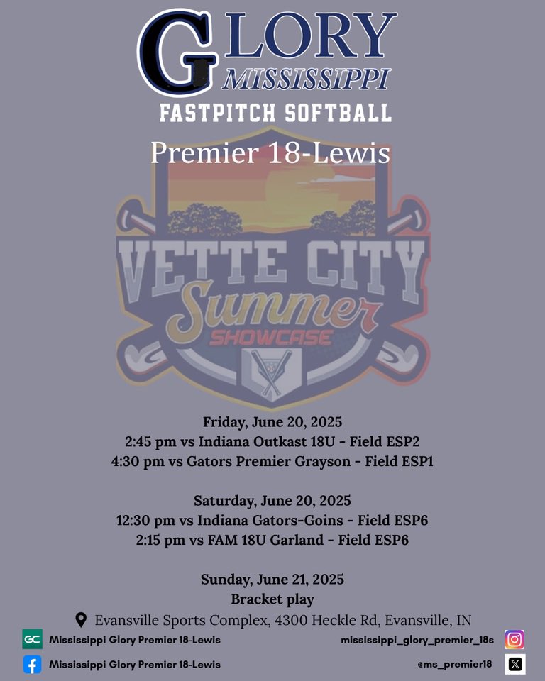 Ada Woodruff (@ada_woodruff) on Twitter photo Schedule for the weekend in Evansville, Indiana!
<a href="/CoachGill_MSU/">Ashley Gilland</a> <a href="/LipscombSB/">Lipscomb Softball</a> <a href="/RhodesSoftball/">Rhodes Softball</a> <a href="/CoachKRyman/">Kristin Ryman</a> <a href="/Rt_chuck23/">Taylor RT Cantillo</a> <a href="/ahuddles24/">April Rosales</a> <a href="/nealy_tracy/">Tracy Nealy</a> <a href="/BUMoore/">Glenn Moore</a> <a href="/BUKnightsSB/">Bellarmine Softball</a> <a href="/hallieblackney/">Hallie Blackney</a> <a href="/lexikinnaird/">Lexi Kinnaird</a> Schedule for the weekend in Evansville, Indiana!
<a href="/CoachGill_MSU/">Ashley Gilland</a> <a href="/LipscombSB/">Lipscomb Softball</a> <a href="/RhodesSoftball/">Rhodes Softball</a> <a href="/CoachKRyman/">Kristin Ryman</a> <a href="/Rt_chuck23/">Taylor RT Cantillo</a> <a href="/ahuddles24/">April Rosales</a> <a href="/nealy_tracy/">Tracy Nealy</a> <a href="/BUMoore/">Glenn Moore</a> <a href="/BUKnightsSB/">Bellarmine Softball</a> <a href="/hallieblackney/">Hallie Blackney</a> <a href="/lexikinnaird/">Lexi Kinnaird</a>