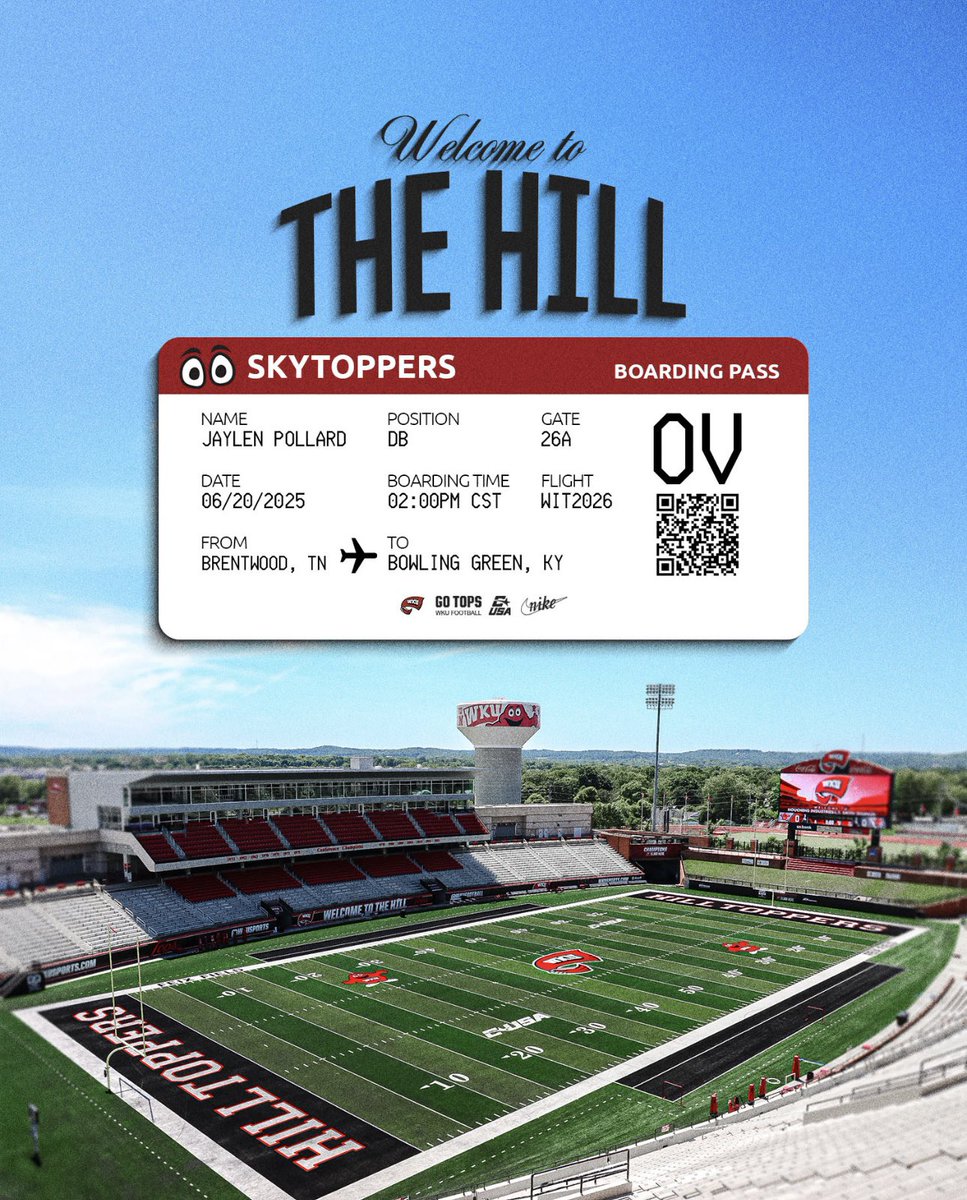 It’s time! <a href="/WKUFootball/">WKU Football</a> #LETSGO #OfficialVisit