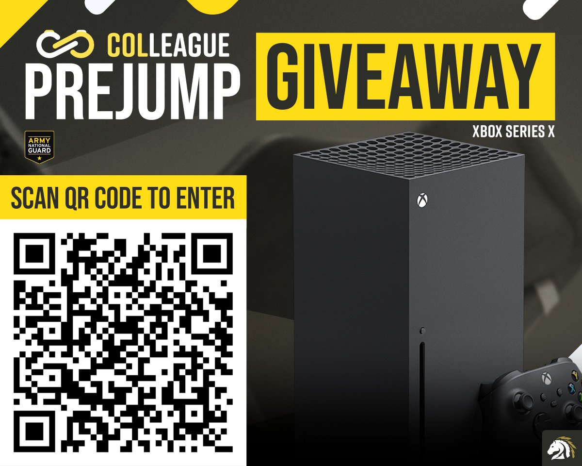 REMINDER: Our #ColleaguePrejumpIII Xbox Series X giveaway ends tonight! Odds are looking pretty good right now.

You can scan the QR code or click the link below to enter!