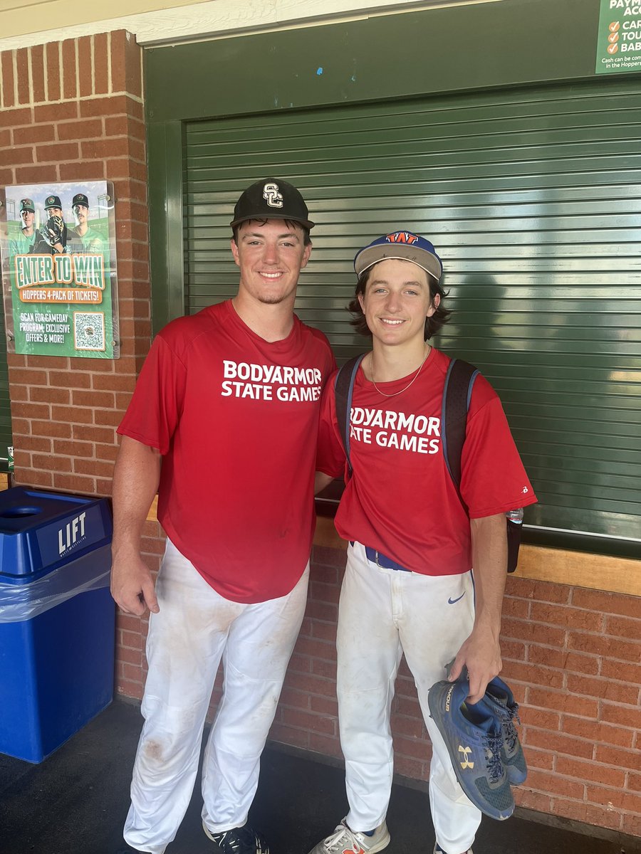 BriarJohnson10's tweet photo. Had a good time in Greensboro with the Body Armor State Games! Thank you to Coach David Reece with Triton High School for the exposure. Made some great relationships with guys that live hours away. Went 2 for 4 on the week with 2 doubles and 3 walks. https://t.co/q7lyqQiFk2