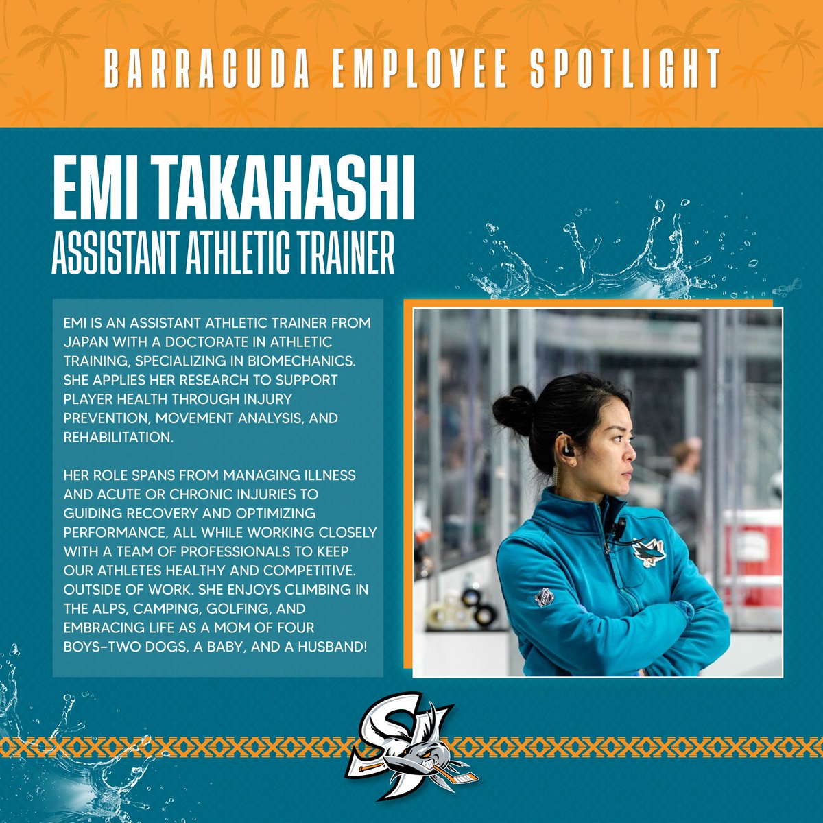 June's Employee Spotlight is on Emi!🔦
Emi keeps the 'Cuda healthy, moving, and game-day ready🙌