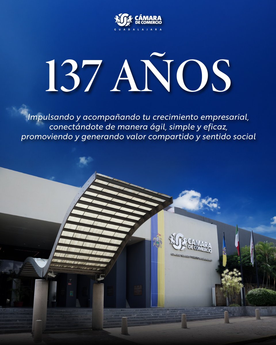 Desde 1888, hemos sido parte del crecimiento económico de nuestra región. Hoy celebramos 137 años de acompañar a los empresarios que transforman ideas en acciones y negocios en motores de cambio.