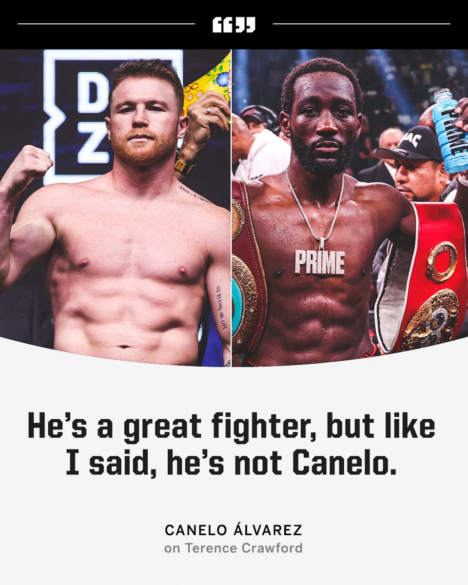 Canelo believes he is on a different level compared to Terence Crawford 👀 #CaneloCrawford