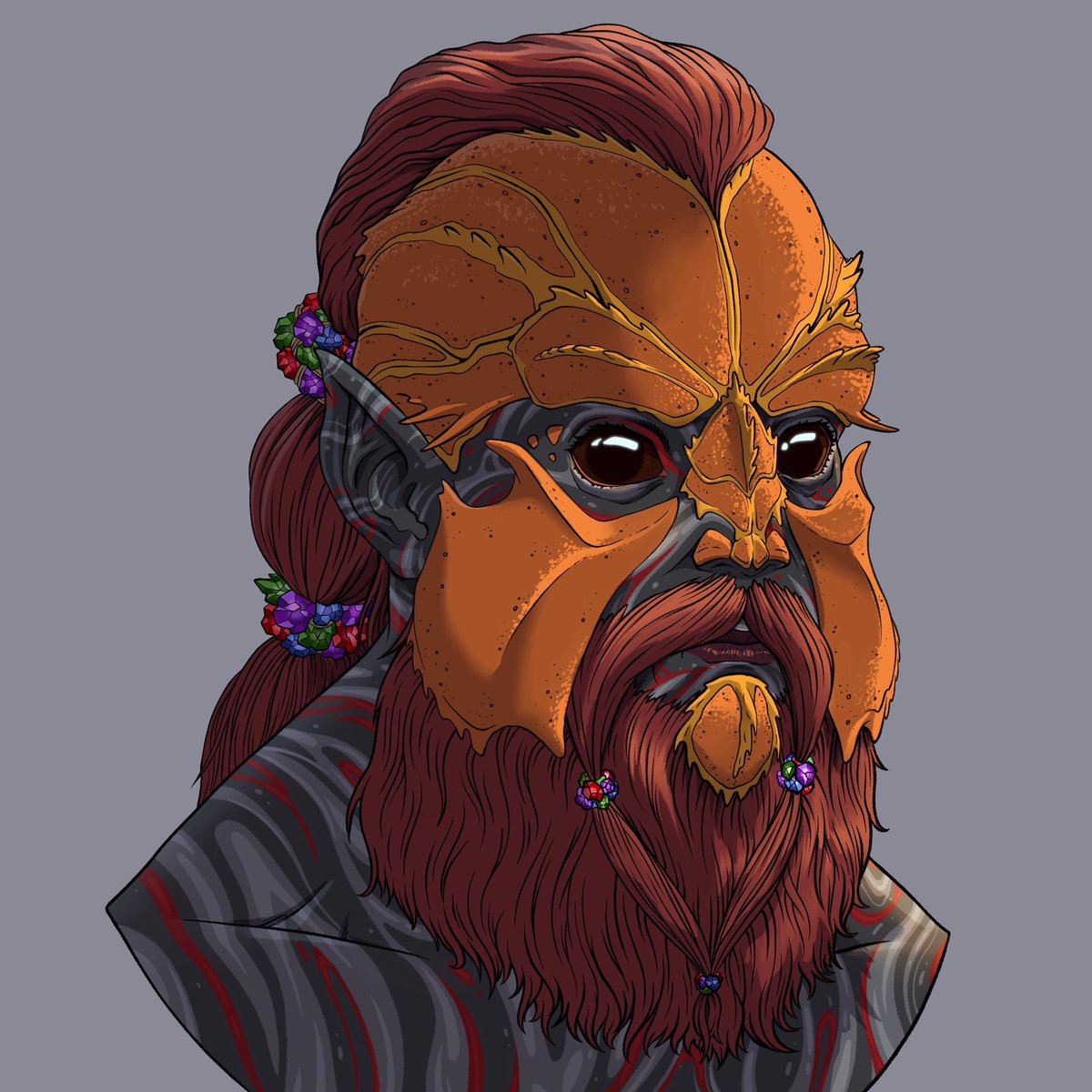 Concept of a War-Form Parshendi from The Stormlight Archives. #thestormlightarchives #cosmere #parshendi #parshmen #brandonsanderson #thewayofkings #wordsofradiance #windandtruth #thelisteners