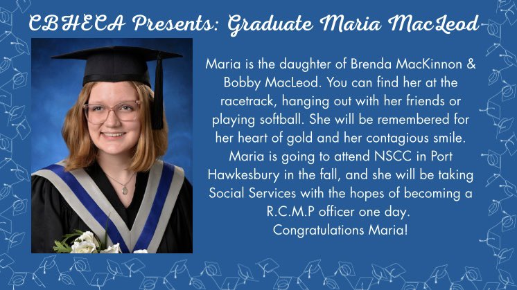 Congratulations Maria!