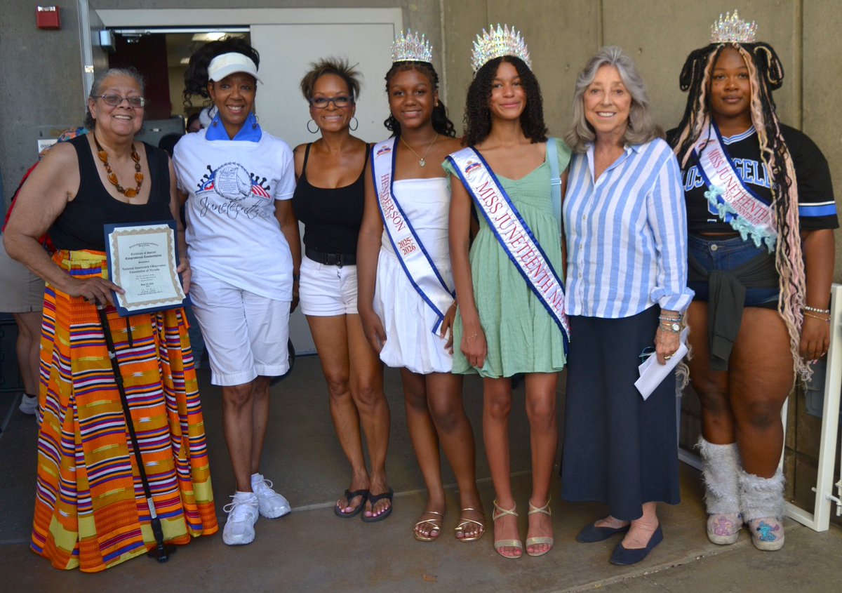 Dina Titus (@repdinatitus) on Twitter photo Last night, I spoke <a href="/cityofhenderson/">City of Henderson</a>’s Juneteenth event. I thanked Deborah ‘Dee’ Evans for her important work as President of Juneteenth Nevada amplifying the holiday, supporting the fight for justice, and striving for equity. Last night, I spoke <a href="/cityofhenderson/">City of Henderson</a>’s Juneteenth event. I thanked Deborah ‘Dee’ Evans for her important work as President of Juneteenth Nevada amplifying the holiday, supporting the fight for justice, and striving for equity.