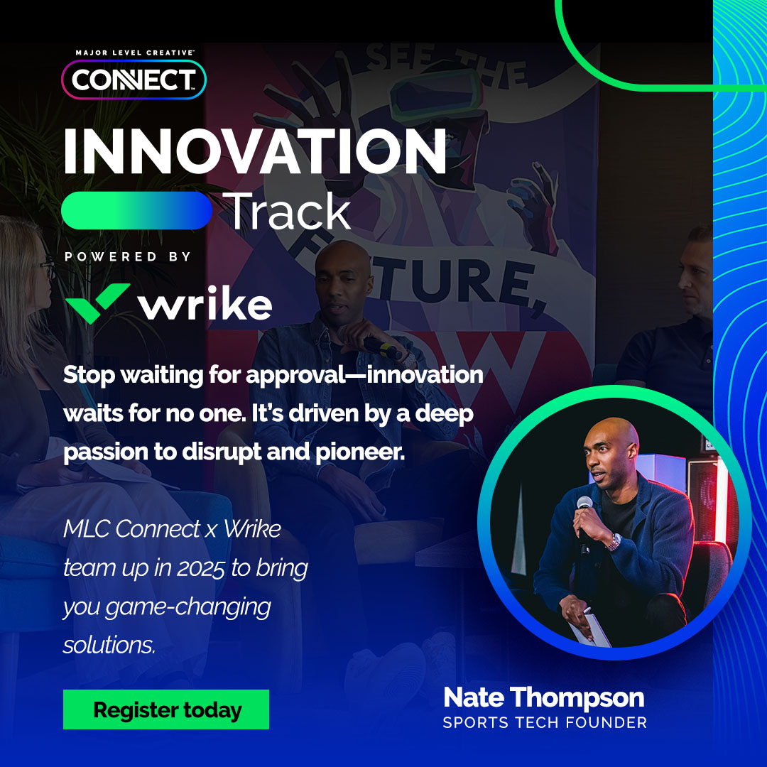 MLC CONNECT (@mlcconnect) on Twitter photo Big ideas start here. The Innovation Track at MLC Connect is your front-row seat to the future of creative strategy, storytelling, and technology in sports. Are you ready to build what’s next?
powered by <a href="/wrike/">Wrike</a> 
🎟️ mlcconnect.com
#MLCConnect #CreativeAthlete Big ideas start here. The Innovation Track at MLC Connect is your front-row seat to the future of creative strategy, storytelling, and technology in sports. Are you ready to build what’s next?
powered by <a href="/wrike/">Wrike</a> 
🎟️ mlcconnect.com
#MLCConnect #CreativeAthlete