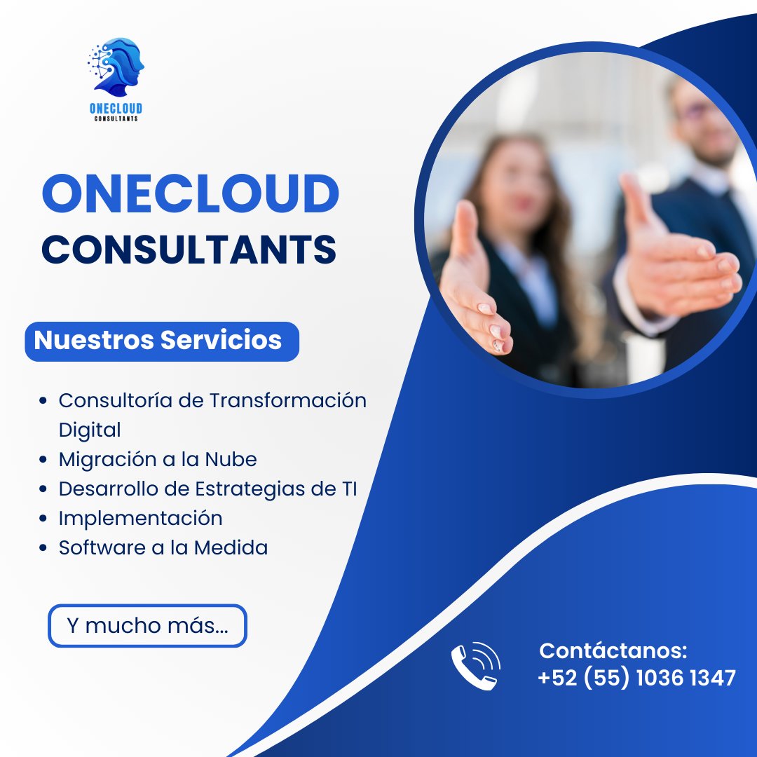 Onecloudcons's tweet photo. ¡Gracias por estar en este evento!, les recordamos nuestros servicios. https://t.co/ESfgF6JE5l