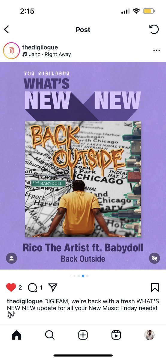 Lord I thank you

‘Back Outside’ already gaining traction

S/o to <a href="/TDNForever/">The Daily Note</a> and <a href="/thedigilogue/">THE DIGILOGUE</a> 

Hope yall enjoying the song and are looking forward to what’s coming next 🎨