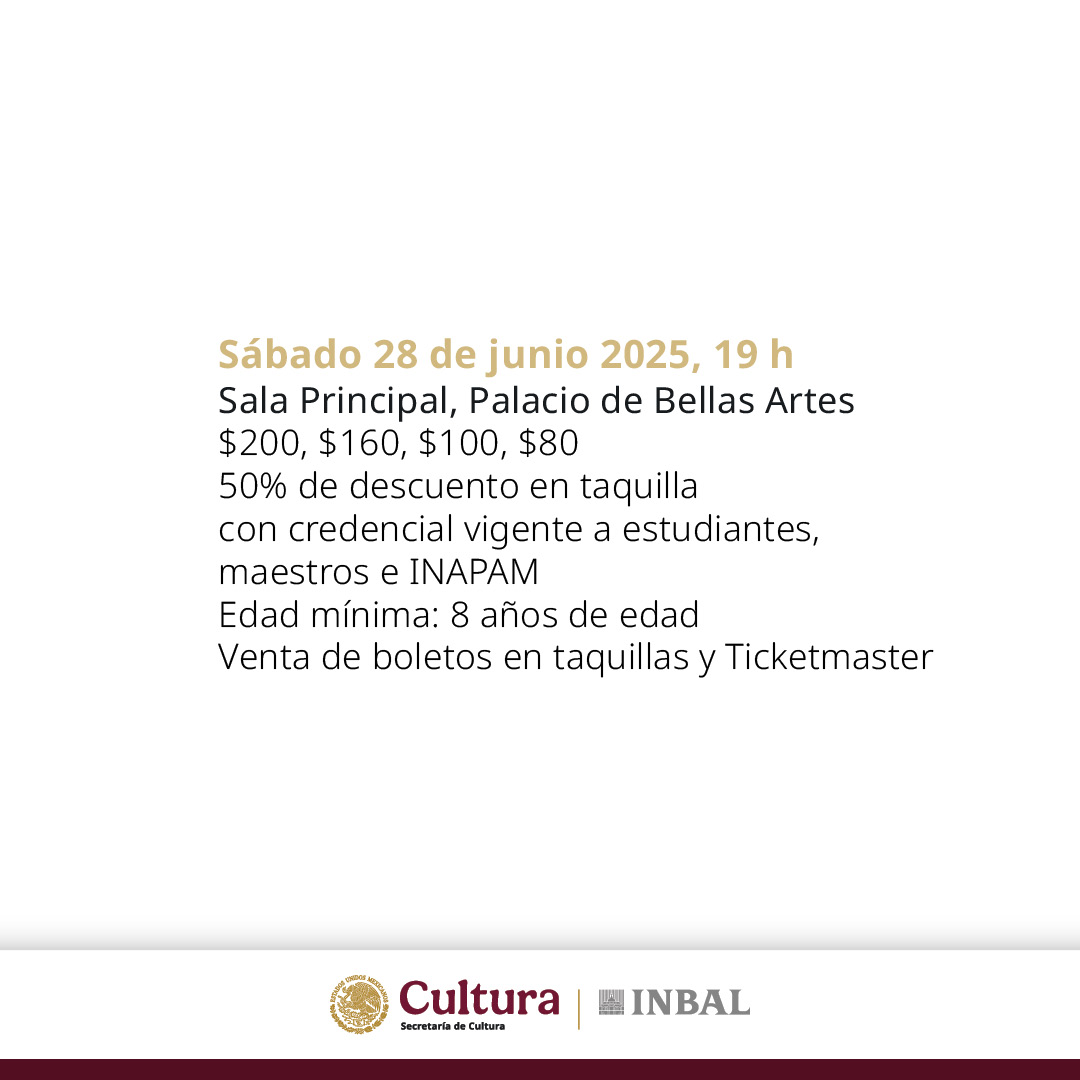Con el Cuarteto de Cuerdas de Bellas Artes y el Cuarteto Latinoamericano, ven a ser parte del evento “Entre Música de Feria y Magueyes: los cuartetos de Silvestre Revueltas" en Palacio de Bellas Artes.🪄

🎟️: goo.su/mRHWo4q

#palaciodebellasartes #SilvestreRevueltas