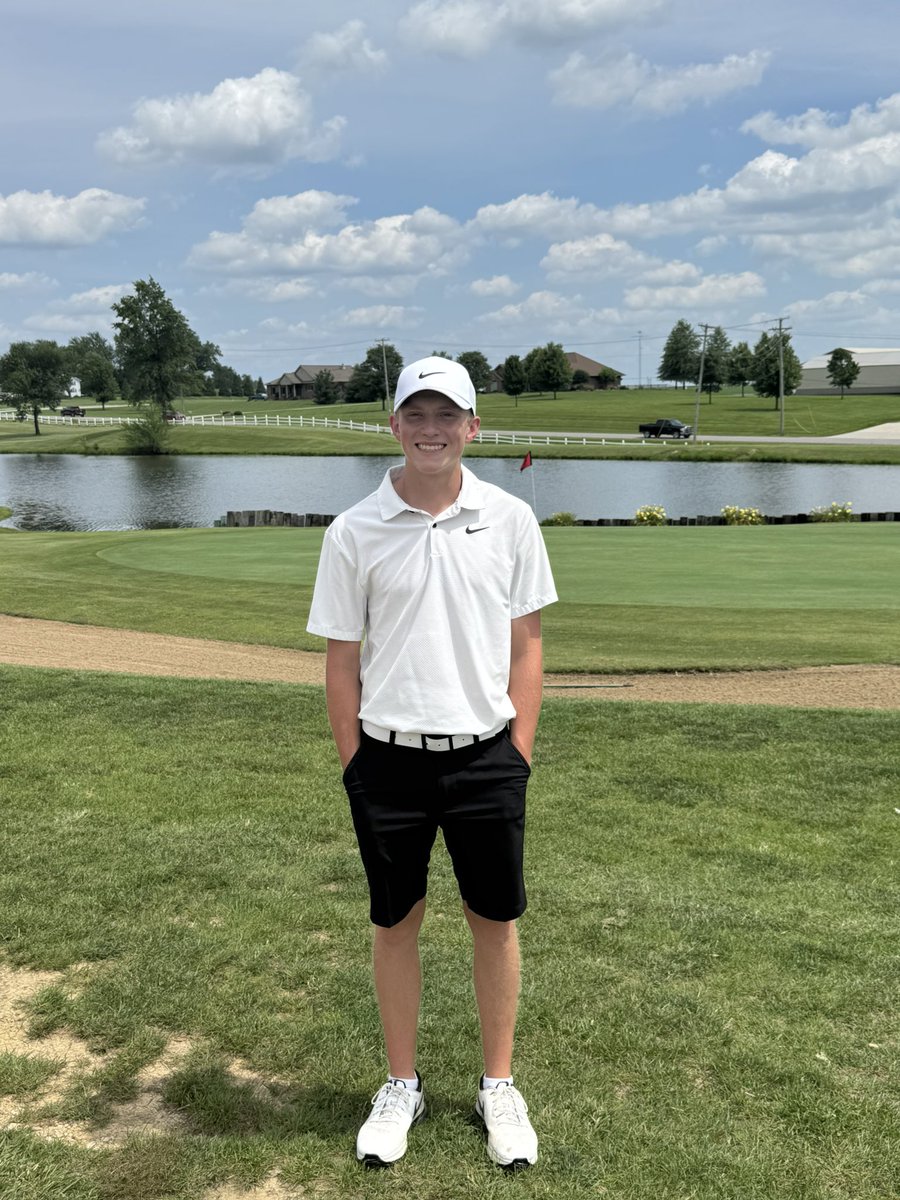 Congratulations to Aiden Boyd for punching his ticket to the Boys State Junior Championship today at Country Oaks! The State Junior Championships will be hosted at the Birck Boilermaker Golf Complex. The first round will be played Monday June 23rd! Good Luck, Aiden! #SummerGolf