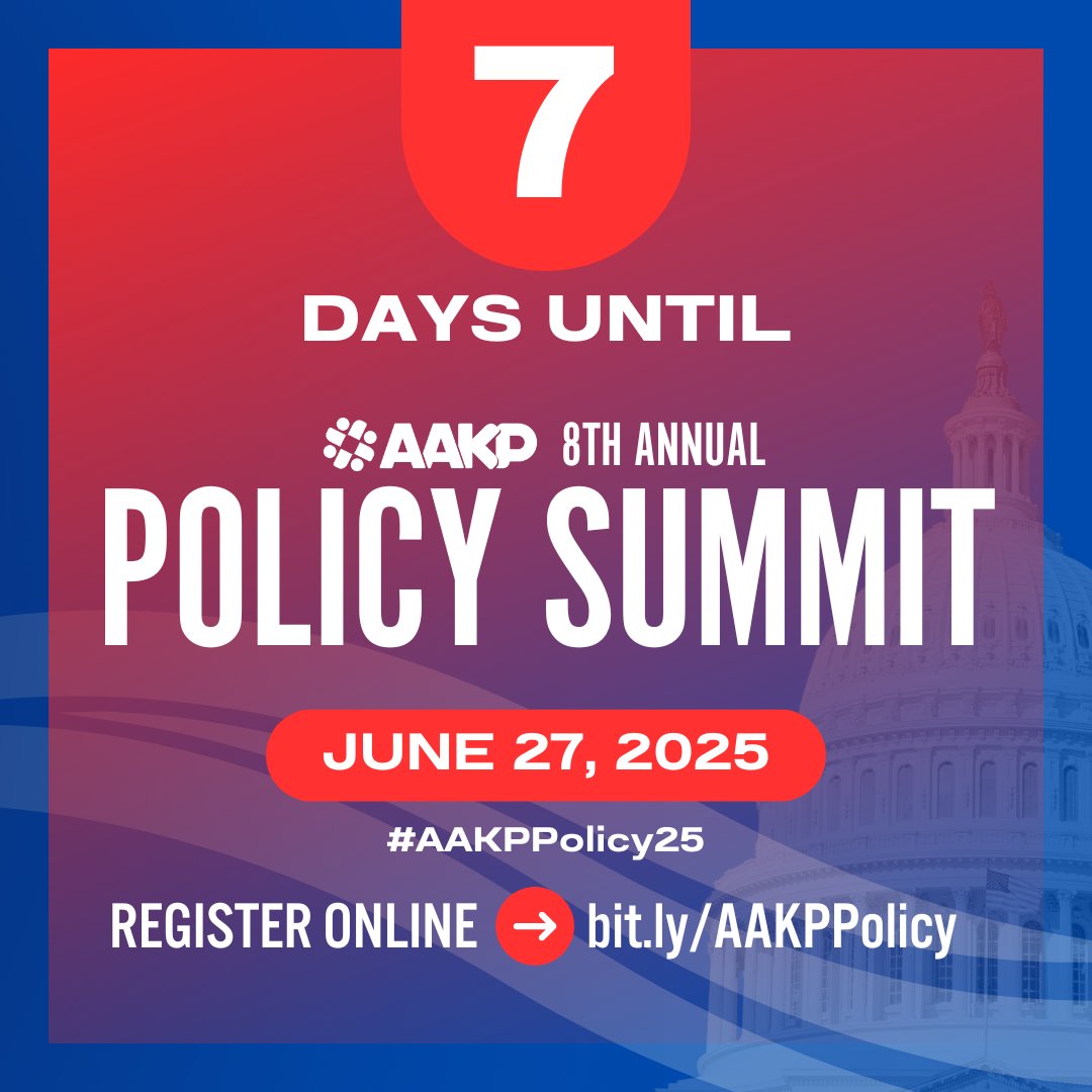 Have you registered for the 8th Annual Policy Summit? We are officially 1 week away and cannot wait for this event packed full of insights.

Don’t miss it – registration is still open! Attend in Washington, DC, or online June 27! #AAKPPolicy25
 
Register: bit.ly/AAKPPolicy