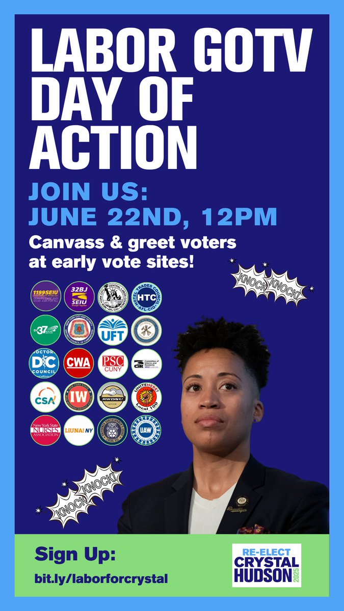 Join us and our labor partners to Get Out The Vote this Sunday. See you there!