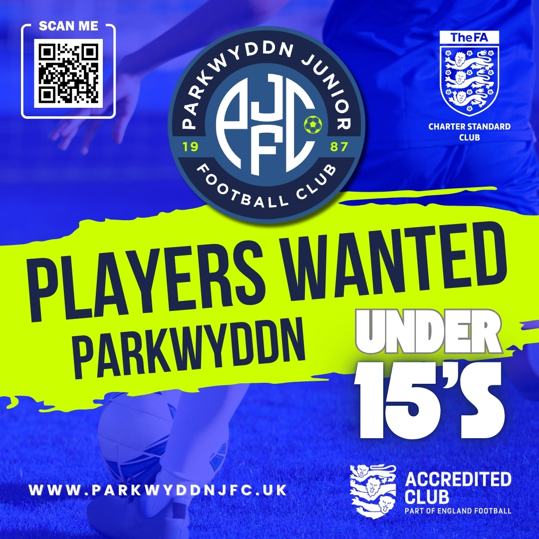 Parkwyddn U15s (School Year 10) are looking for players in all positions for the 2025/26 season.

Medium-level team
Saturday league
Weekly training

📧 dgrimshaw080@gmail.com
📞 07482433559

#U15Football #GrassrootsFootball #SaturdayLeague #ParkwyddnU15s