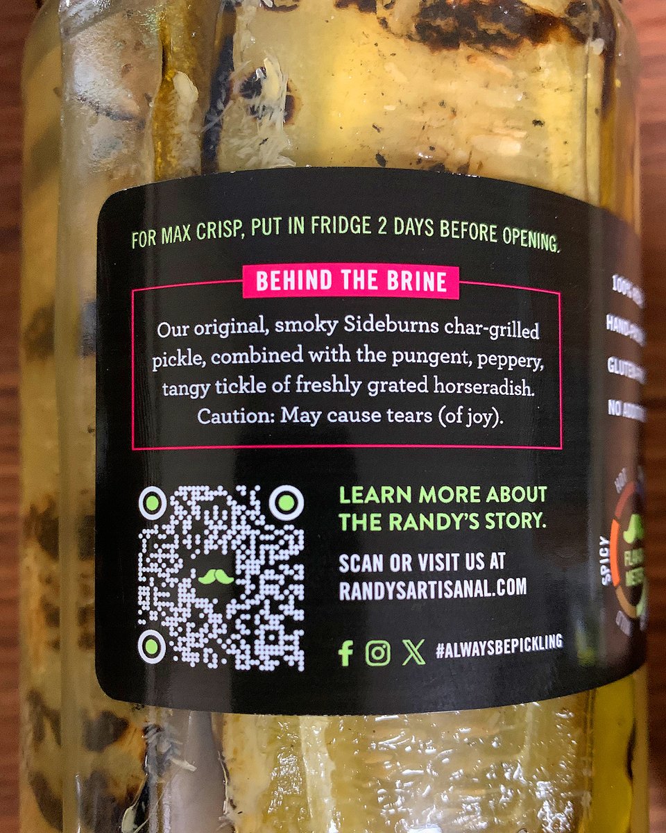 Just a friendly PSA reminder: We don't use chemicals to make fake crunch, so put our pickles in the fridge for at least 48 hours before opening to get them nice and crunchy!

#nongmofoods #nongmoproject <a href="/NonGMOProject/">Non-GMO Project</a>
