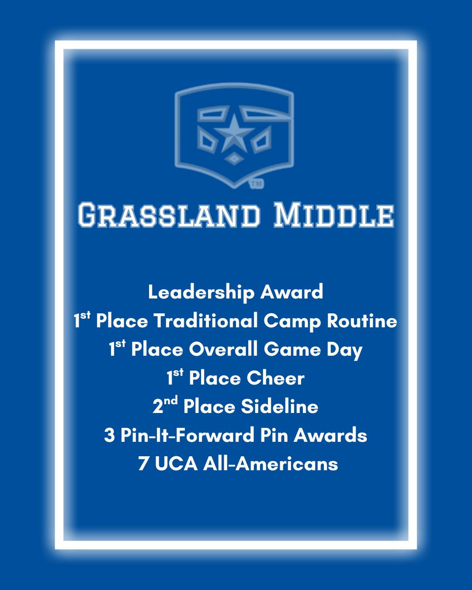 Congrats to these excellent cheerleaders for representing us this summer at Cheer Camp in Gatlinburg!!! #GeneralsLEAD