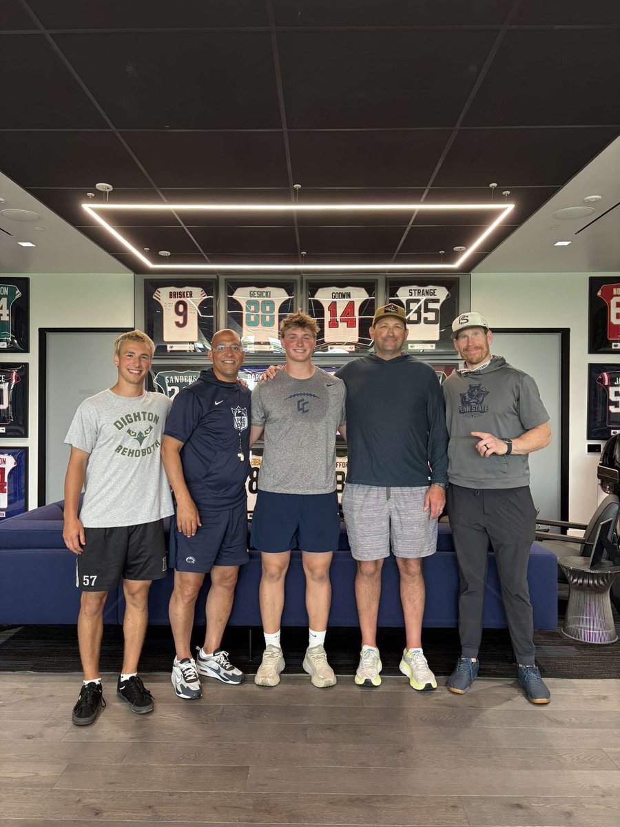 James Halter (@jameshalter15) on Twitter photo After a great camp and conversation with <a href="/CoachTrautFB/">Phil Trautwein</a> and <a href="/coachjfranklin/">James Franklin</a>, I’m grateful to have received an offer from <a href="/PennStateFball/">Penn State Football</a> #WeAre
<a href="/chrismahon_/">Chris Mahon (Slim)</a> <a href="/CoachLehmeier/">Ryan Lehmeier</a> <a href="/timothysasson/">Coach Tim Sasson</a> <a href="/PCC_FOOTBALL/">Central Catholic Football</a> <a href="/wpialsportsnews/">WPIAL Sportsmen</a> After a great camp and conversation with <a href="/CoachTrautFB/">Phil Trautwein</a> and <a href="/coachjfranklin/">James Franklin</a>, I’m grateful to have received an offer from <a href="/PennStateFball/">Penn State Football</a> #WeAre
<a href="/chrismahon_/">Chris Mahon (Slim)</a> <a href="/CoachLehmeier/">Ryan Lehmeier</a> <a href="/timothysasson/">Coach Tim Sasson</a> <a href="/PCC_FOOTBALL/">Central Catholic Football</a> <a href="/wpialsportsnews/">WPIAL Sportsmen</a>
