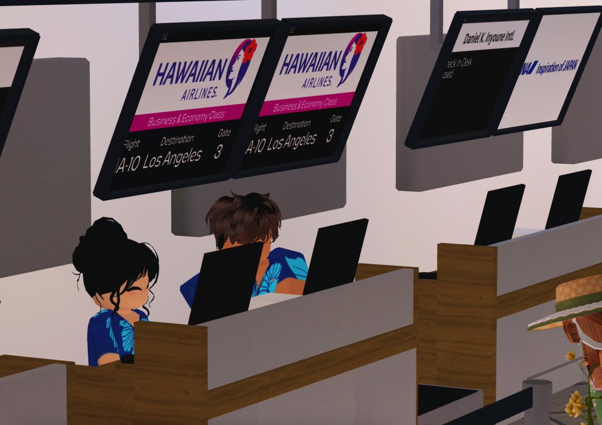 The inaugural of our newest aircraft, Hawaiian Airlines! Hope you like it~

#bloxburg
<a href="/heybloxburg/">Welcome to Bloxburg</a> <a href="/BramPeee/">BramP</a> <a href="/FroggyHopz_RBLX/">FroggyHopz</a> <a href="/lilmahri/">Mahri</a>