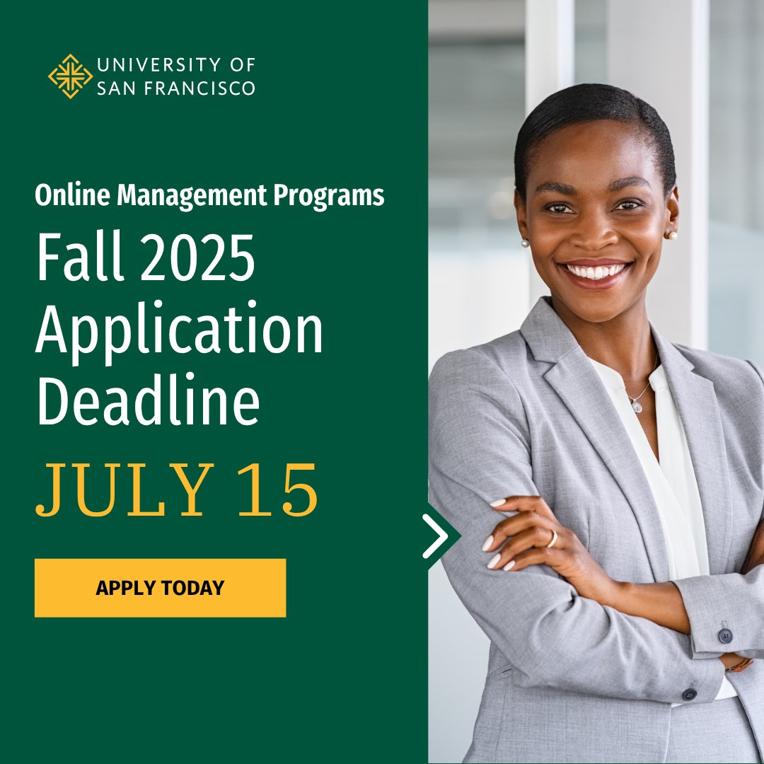 Applications for our Fall 2025 online management programs are due on July 15!⏰

Seize this opportunity to gain industry-leading skills and join one of our innovative programs.

Submit your application today: bit.ly/41VJsOw