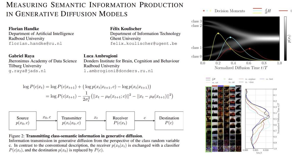 1/2) Happy to share the preprint of our workshop paper on using information theory to find class separation in diffusion models

It generalizes previous models of speciation and symmetry breaking to generic class definitions