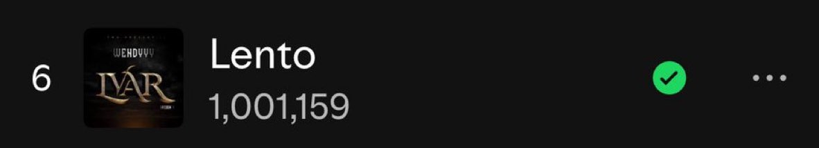 1M pou Lento sou Spotify 🐐🐜🔥